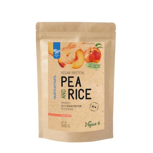 Nutriversum Pea & Rice Vegan Protein - VEGAN - NEW (500 g, Peach Yogurt)