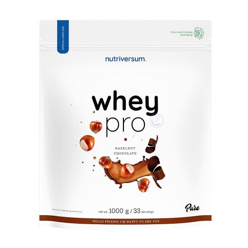 Nutriversum Whey PRO - PURE (1000 g, Chocolate & Hazelnut)