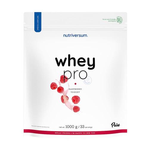 Nutriversum Whey PRO - PURE (1000 g, Raspberry Yogurt)