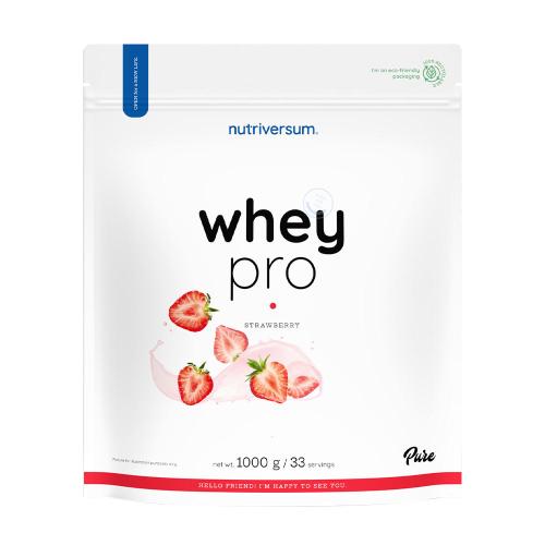 Nutriversum Whey PRO - PURE (1000 g, Strawberry)
