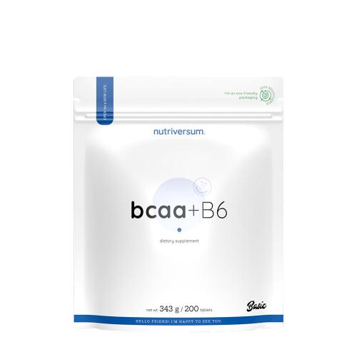 Nutriversum BCAA + B6 - BASIC (200 Tablets, Unflavored)