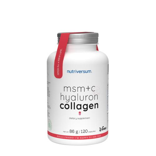 Nutriversum MSM+C Hyaluron Collagen - WOMEN (120 Capsules)