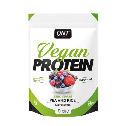 Qnt Vegan Protein Powder (500 g, Red Fruits Party)