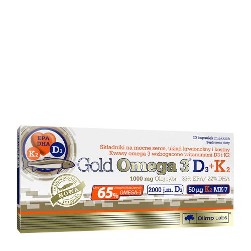 Olimp Labs Gold Omega 3 D3 + K2 (30 Capsules)