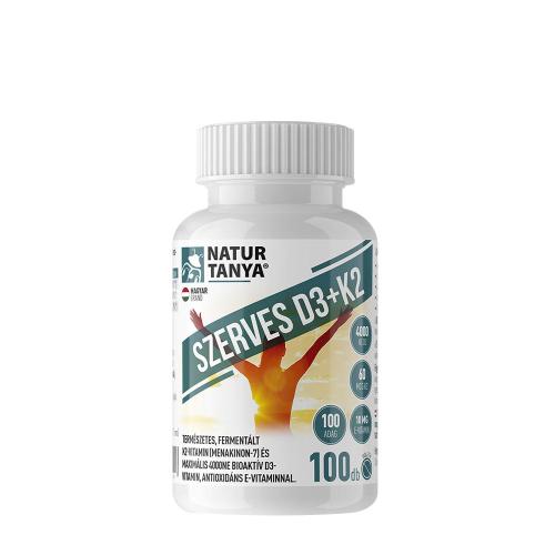 Natur Tanya Organic D3 + K2 Vitamin (100 Tablets)