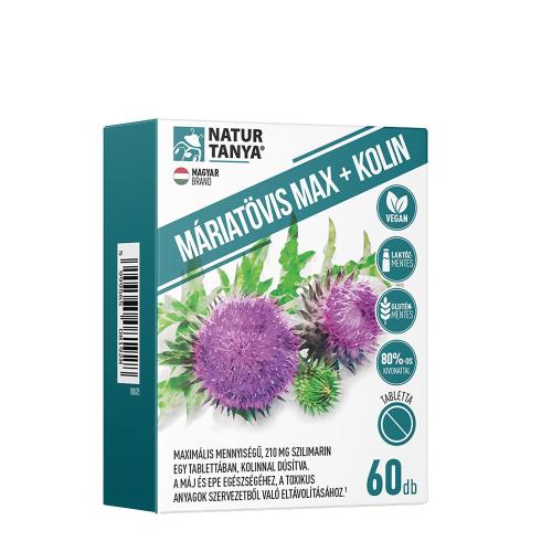 Natur Tanya Milk Thistle Max + Kolin (60 Tablets)