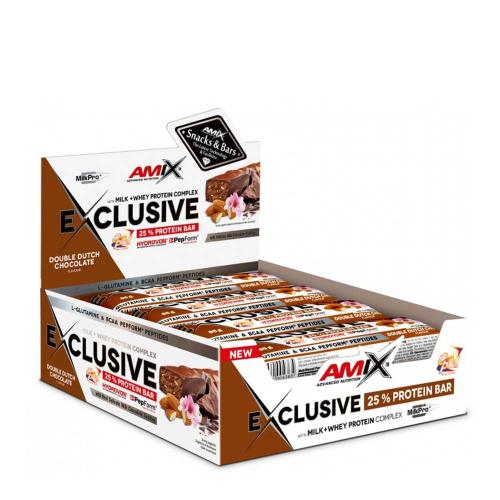 Amix Exclusive Protein Bar (12 x 85g, Double Dutch Chocolate)