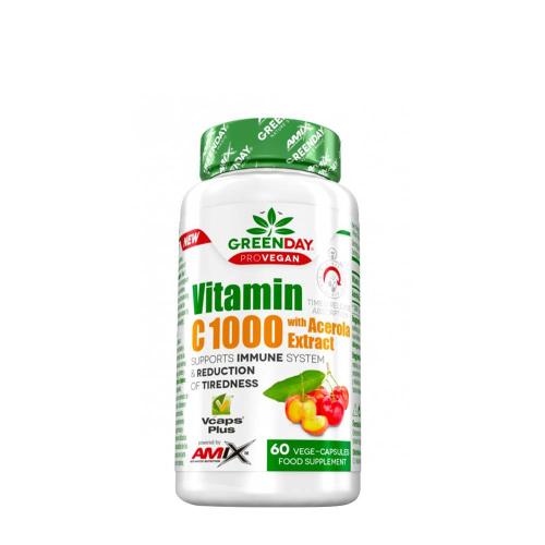 Amix GreenDay® ProVEGAN Vitamin C 1000 with Acerola Extract (60 Capsules)