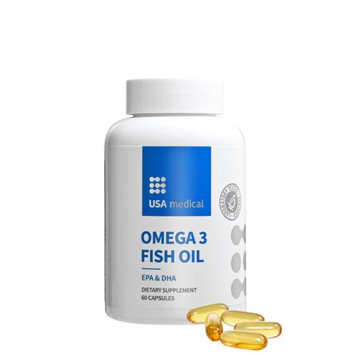 USA medical Omega 3 Fish Oil (60 Softgels)