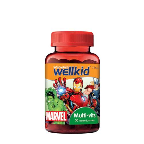 Vitabiotics Wellkid Marvel Multi-Vits (50 Gummies, Strawberry Pouch)