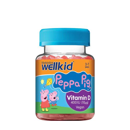 Vitabiotics Wellkid Peppa Pig Vitamin D 400 IU  (30 Gummies, Strawberry Pouch)