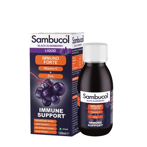 Sambucol Immuno Forte Liquid (120 ml, Black Elderberry)