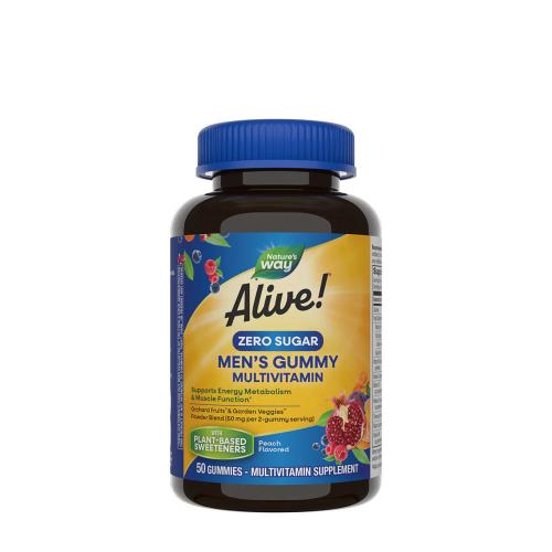 Natures Way Alive!® Zero Sugar Men's Gummy Multivitamin (50 Gummies)