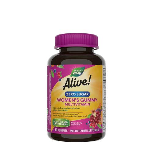 Natures Way Alive!® Zero Sugar Women's Gummy Multivitamin (50 Gummies)