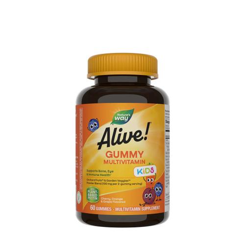 Nature's Way Alive!® Kids Multivitamin Gummy (60 Gummies, Cherry, Orange & Grape)