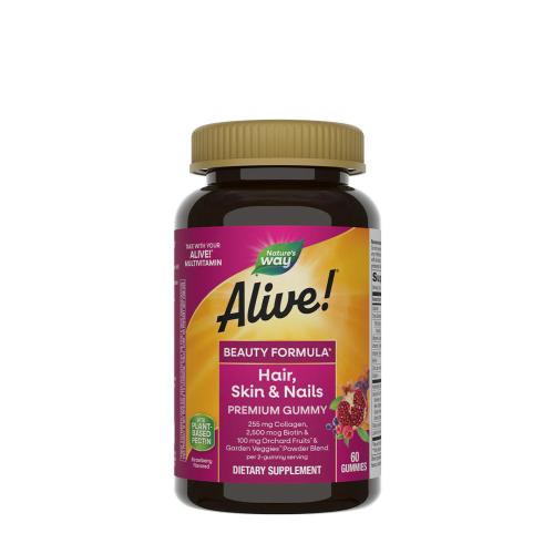 Nature's Way Alive!® Hair, Skin & Nails Gummies (60 Gummies, Strawberry)