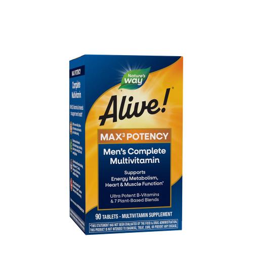 Nature's Way Alive!® Men’s Max3 Daily Multivitamin (90 Tablets)