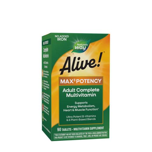 Nature's Way Alive!® Max3 Daily Multivitamin Without Iron (90 Tablets)