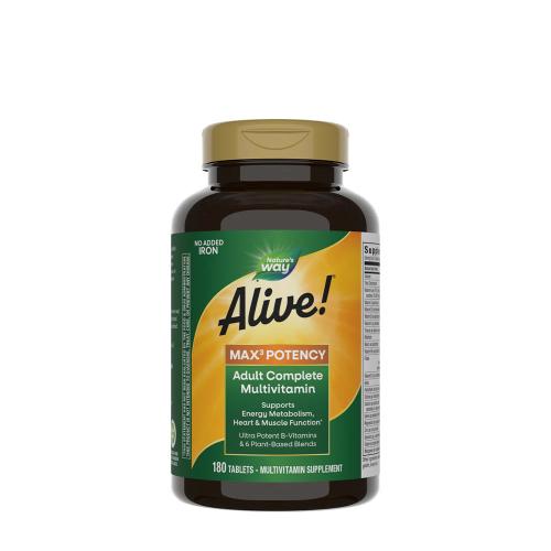 Nature's Way Alive!® Max3 Daily Multivitamin Without Iron (180 Tablets)