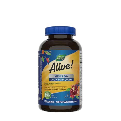 Natures Way Alive!® Men’s 50+ Gummy Multivitamin (150 Gummies)