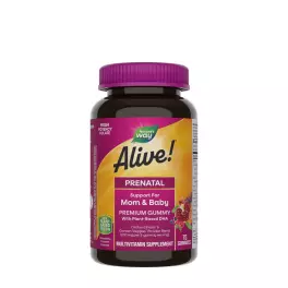   Nature's Way Alive!® Premium Prenatal Gummies (75 Gummies, Strawberry Lemon)