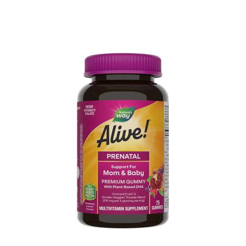 Nature's Way Alive!® Premium Prenatal Gummies (75 Gummies, Strawberry Lemon)