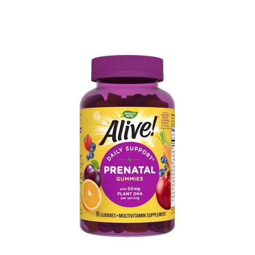 Nature's Way Alive!® Daily Support Prenatal Gummy Multivitamin (90 Gummies, Orange & Raspberry Lemonade)