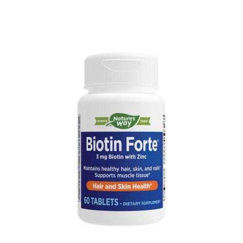 Natures Way Biotin Forte® with Zinc (60 Tablets)