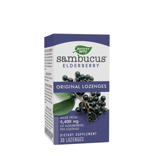 Natures Way Sambucus Original Lozenges (30 Lozenges, Elderberry)