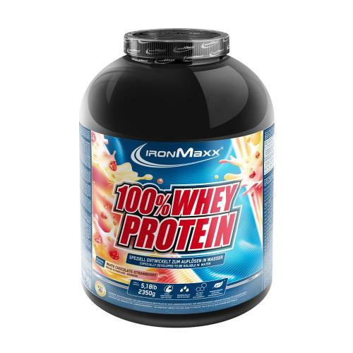 Ironmaxx 100% Whey Protein (2350 g, Strawberry White Chocolate)