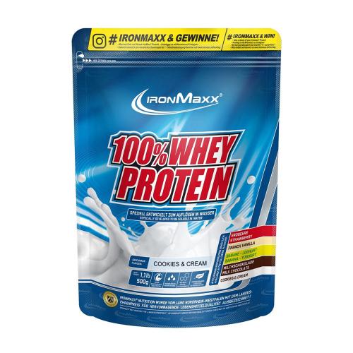 Ironmaxx 100% Whey Protein (500 g, Cookies & Cream)