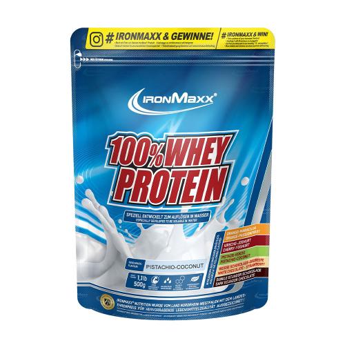 Ironmaxx 100% Whey Protein (500 g, Pistachio coconut)