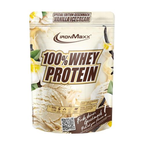 Ironmaxx 100% Whey Protein (500 g, Vanilla Ice Cream)