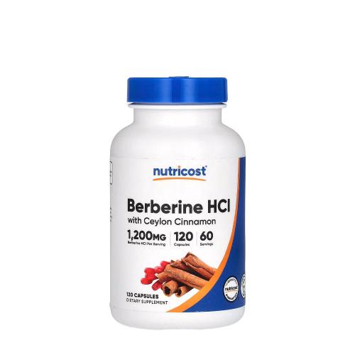 Nutricost Berberine HCl With Ceylon Cinnamon (120 Capsules)