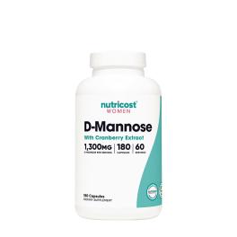   Nutricost D-Mannose with Cranberry Extract for Women 1300 mg (180 Capsules)