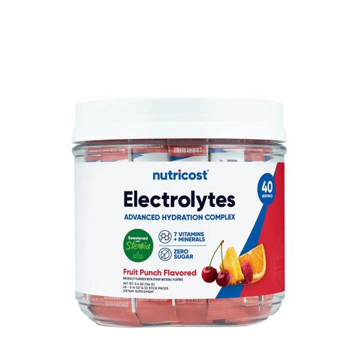 Nutricost Electrolytes Hydration Stick Packs (156 g, Fruit Punch)