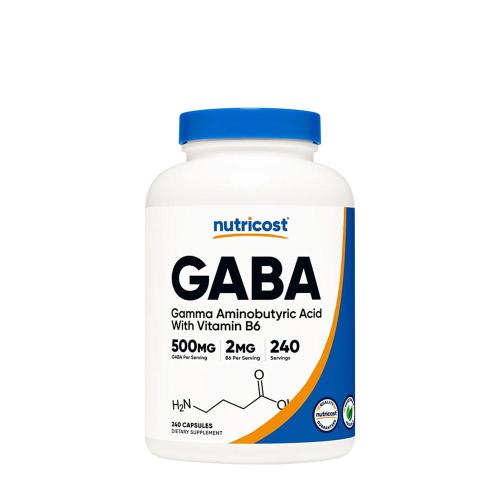 Nutricost GABA + B6 500 mg (240 Capsules)