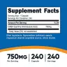 Nutricost GABA 750 mg (240 Capsules)