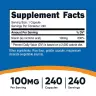 Nutricost Vitamin B3 Niacin 100 mg (240 Capsules)