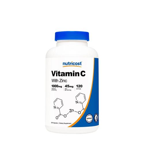 Nutricost Vitamin C (with Zinc) 1,000 mg (240 Capsules)