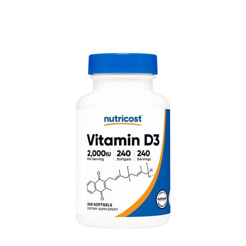 Nutricost Vitamin D3 2,000 IU (240 Softgels)