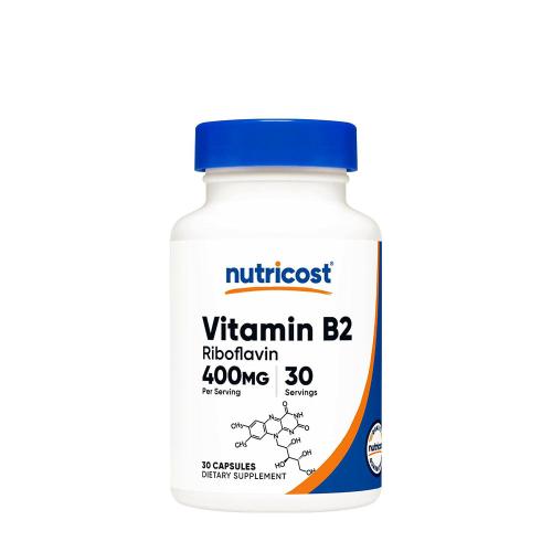 Nutricost Vitamin B2 Riboflavin 400 mg (30 Capsules)