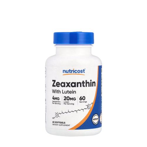 Nutricost Zeaxanthin (with Lutein)  (60 Softgels)