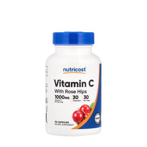 Nutricost Vitamin C with Rose Hips Capsules (30 Capsules)