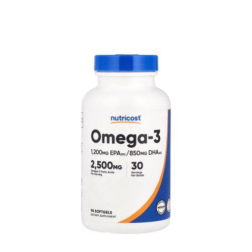 Nutricost Omega-3 2500 mg (90 Softgels)