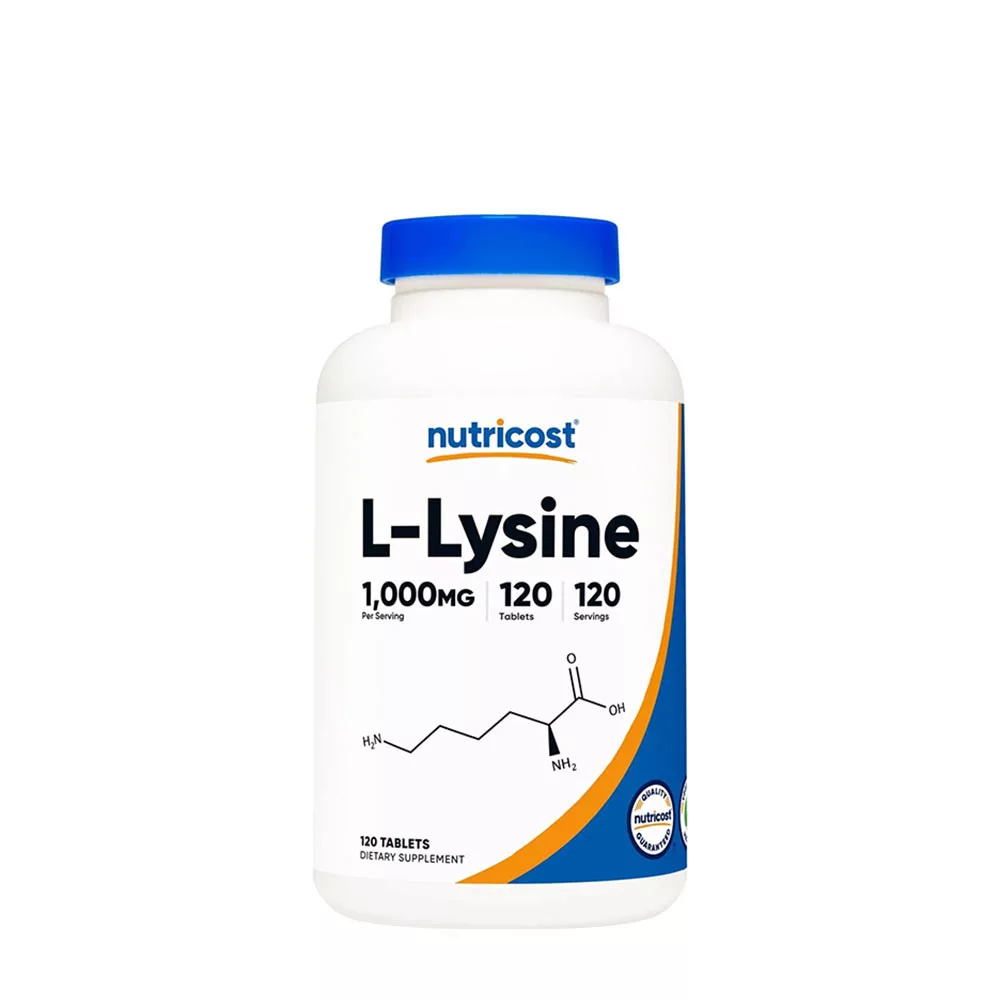 Horbaach L-Lysine Supplement, 1000mg, 100 Vegetarian Caplets, Free Form Amino Acid - View #2