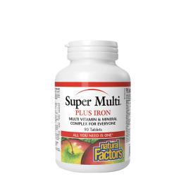Natural Factors Super Multi Plus Iron (90 Tablets)