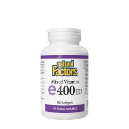   Natural Factors Mixed Vitamin E Natural Source 400 IU  (90 Softgels)
