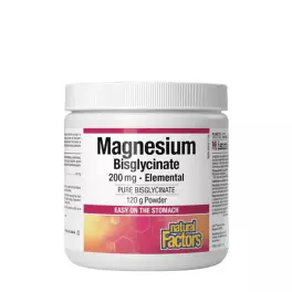 Natural Factors Magnesium Bisglycinate Pure 200 mg  (120 g)
