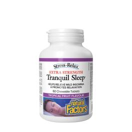   Natural Factors Tranquil Sleep Extra Strength (60 Chewables, Tropical Fruit)